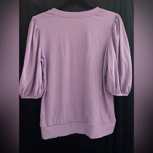 Lavender Puff Sleeve Top